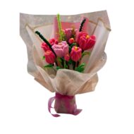 Handmade pipe cleaner flower bouquet 38 cm chenille tulips Edmonton