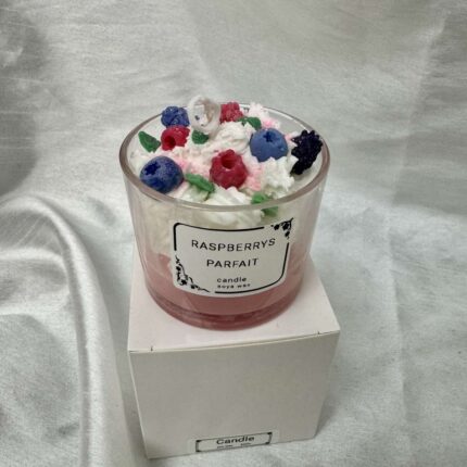 Raspberry Parfait Candle by Magic Blooming